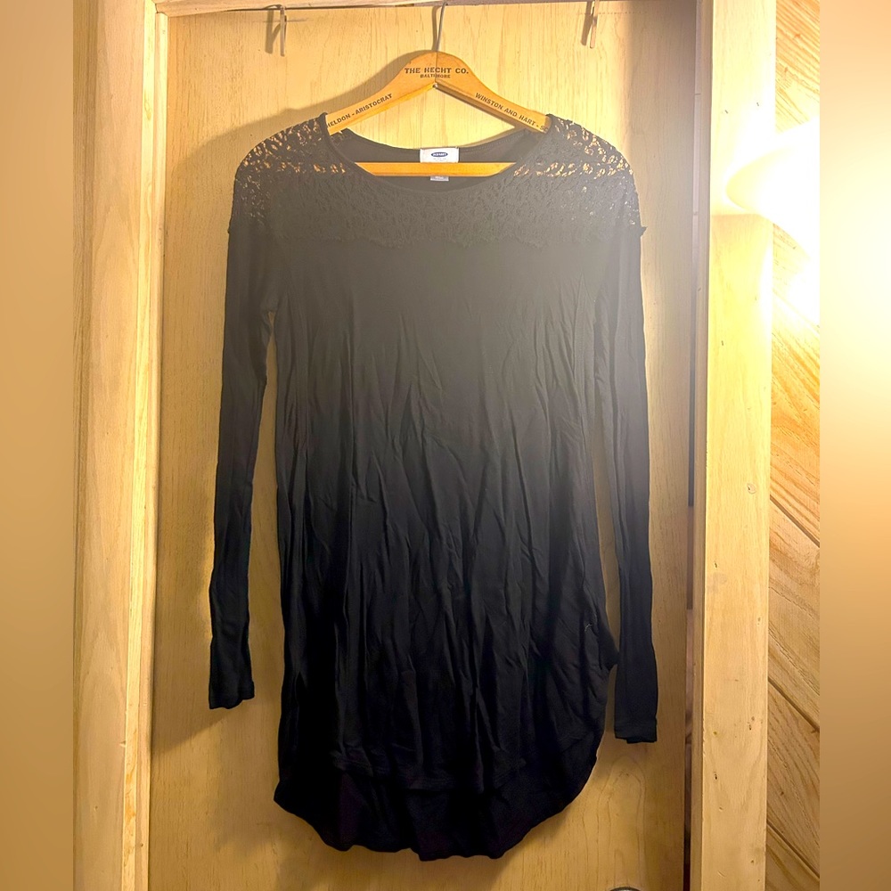 Solid black cotton